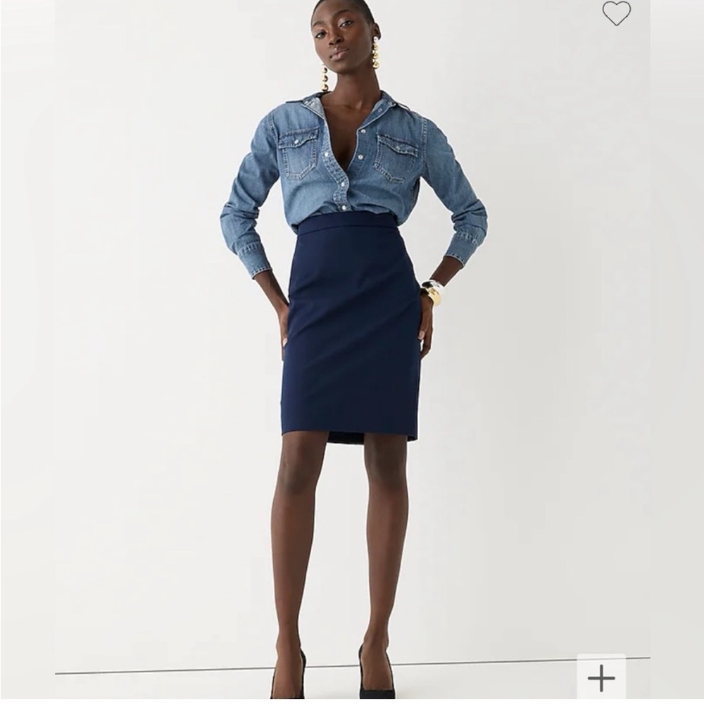 J. Crew Navy Blue Women's Pencil Skirt Size 6